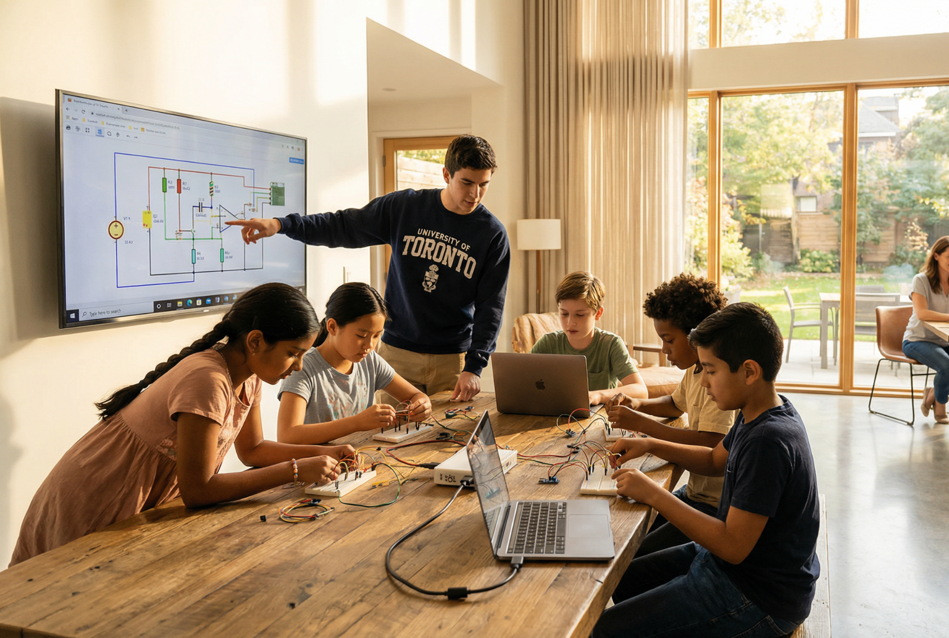 Kids in STEM session
